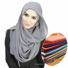 Heiße verkaufende whosale Frauen tragen einfachen Islam muslimischen Schal Chiffon Hijab